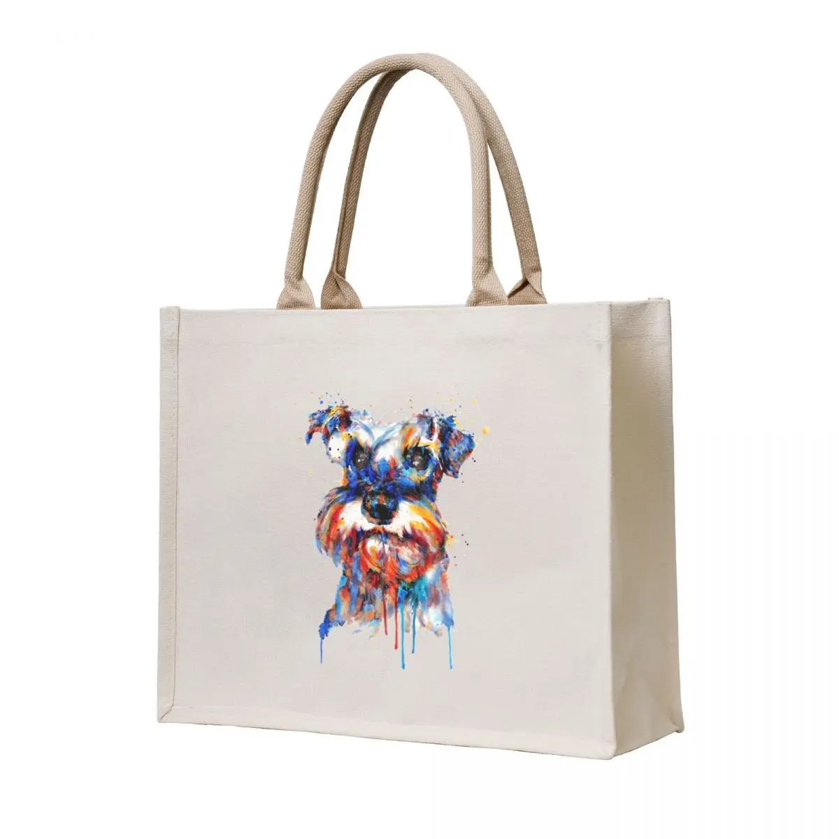 

Schnauzer Head Tote Bag shopping trolley bag woman shopping bag tote women tote bags men