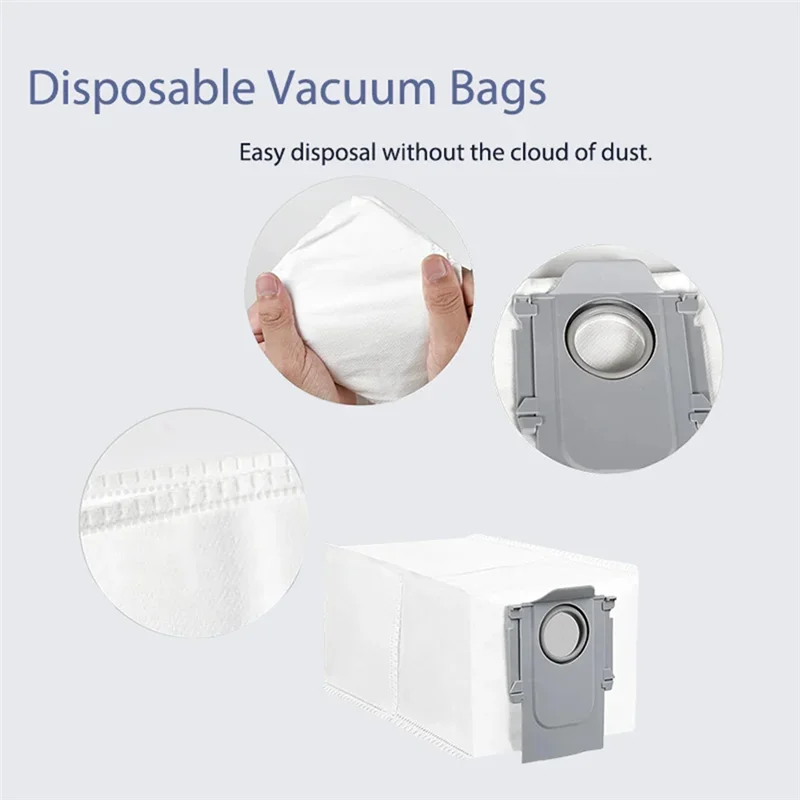 

For Roborock Qrevo S, Qrevo Pro, Qrevo Maxv Robot Vacuum Main Side Brush Hepa Filter Mop Pad Cloth Dust Bag Accessoriesb64b