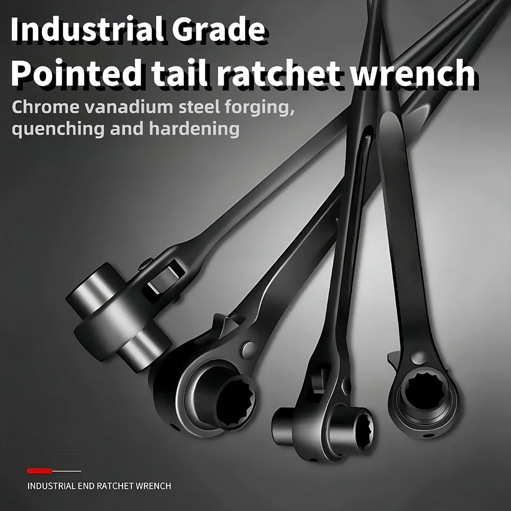 

Ratchet Podger Spanner Wrench Quick Release Podger Bar Black Double Ended Socket Ratcheting Podger Scaffold Spud Wrench