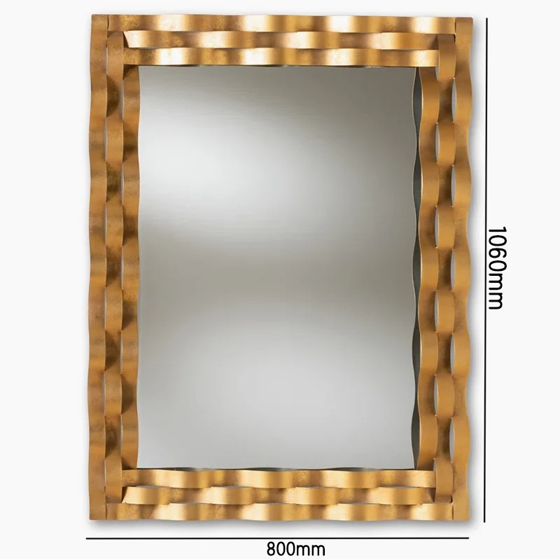 Mesa de tocador de escritorio, espejo de tocador de escritorio para dormitorio de estudiantes y mujeres, espejo cuadrado plegable grande para dormitorio, hogar