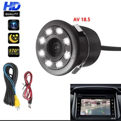 18.5 HD night vision reversing camera 8LED lights waterproof and sunscreen full-color reversing image camera