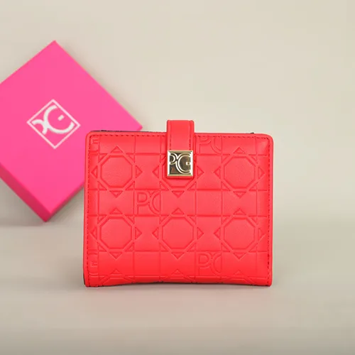 Cartera PG, cartera Universal Retro clásica a la moda para mujer, tarjetero portátil con estampado de letras, cartera Zero