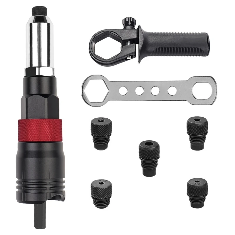 Aluminum Rivet Nut Handle Attachment set Multifunction Rivet Nut Tool Accessory Set for Efficient Repairs & Maintenance