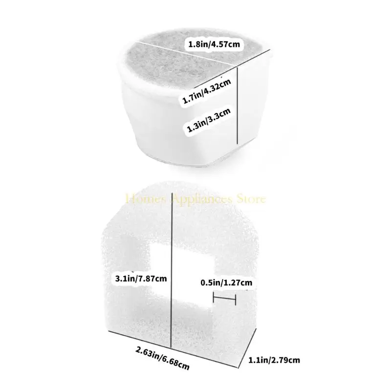 Filtros carbono reposição D0AB para gatos e distribuidores água para cães Grade alimentar Purificadores fonte
