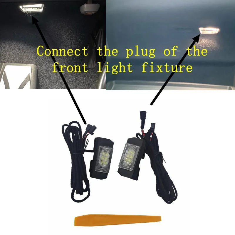 Rear Footwell LED Ambient Light Kit, Plug-and-Play Harness Included, Interior Decor Accessories for Tesla Model 3 Y S X