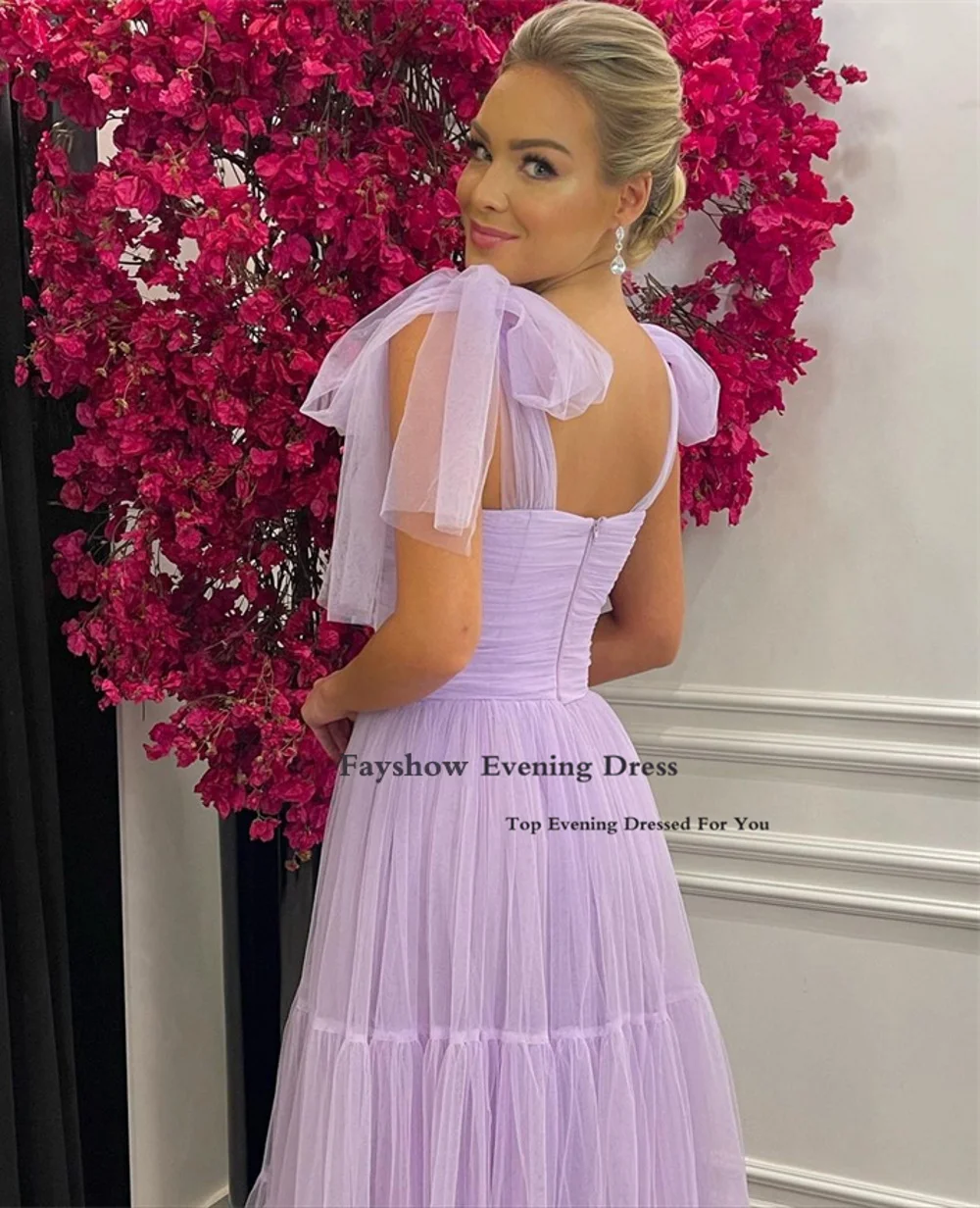 2023 Spaghetti Straps Saudi Arabia Prom Gowns Tulle Occasion Dresses Party Vestidos Womens Elegant Pleated Ruched Evening Dress