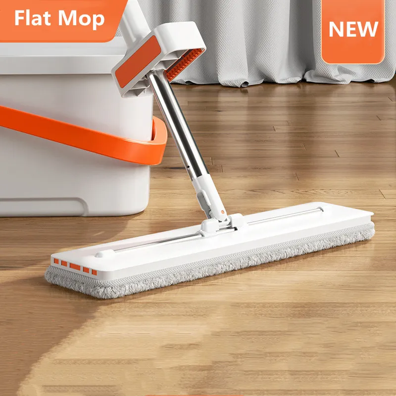 Lazy Hand-Free Flat Mop Household Living Room Floor 360-Degree Rotating Mop Bedroom Seam Bed Under No Dead Angle Cleaner