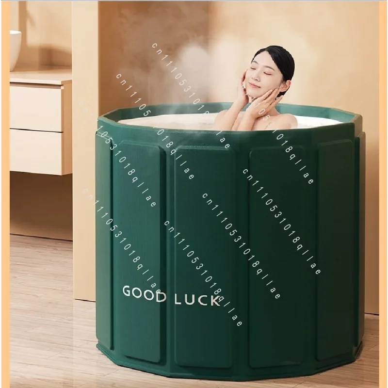 

Bathing Tub for Adults, Foldable Bath Tub for Home Use, Full Bbody Bath Tub, Shower Basin, Free Installation Ice Bathtub