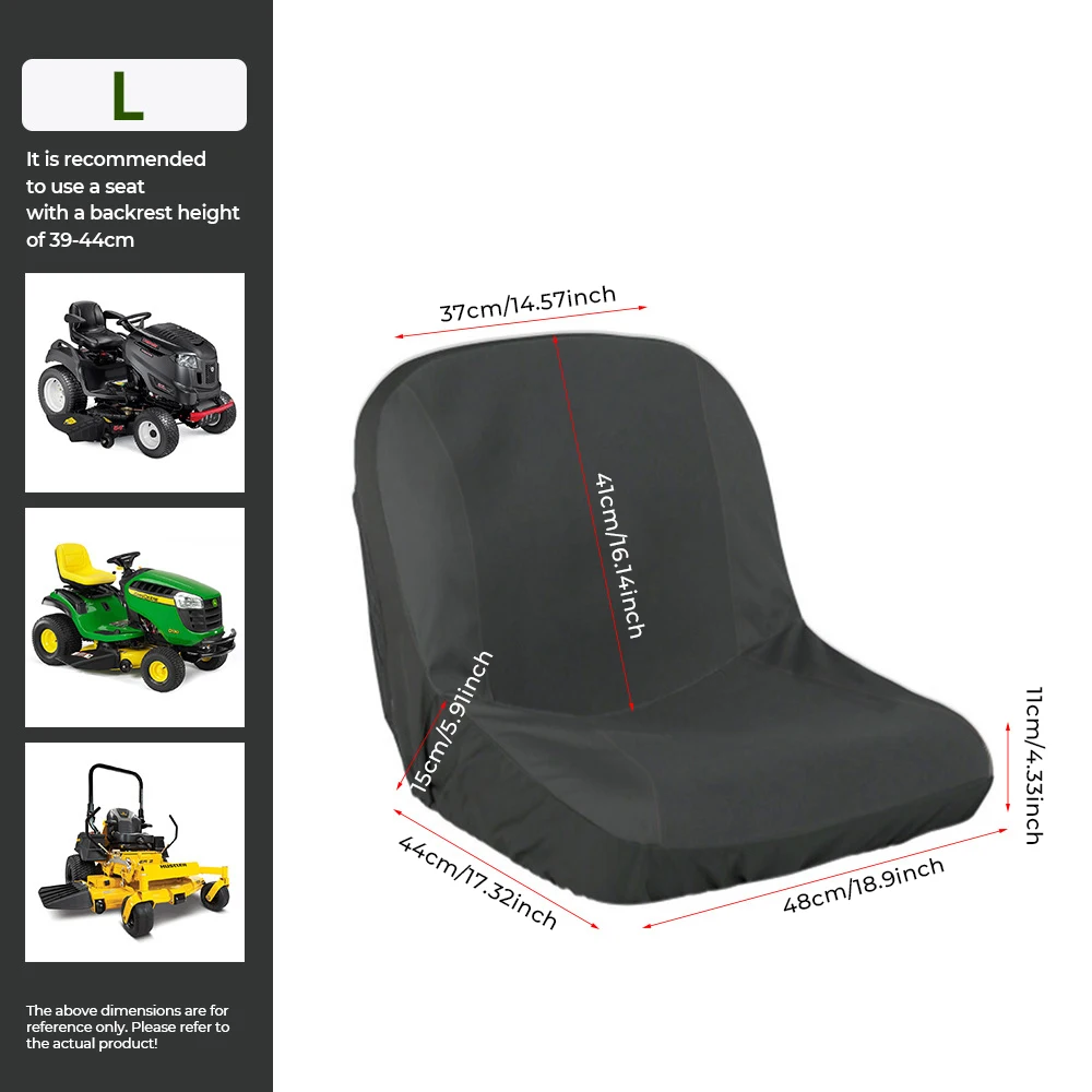 

Tractor Seat Cover Waterproof Riding Lawn Riding Mower Universal Replacement Dustproof Oxford cloth Forklift Chair Protector