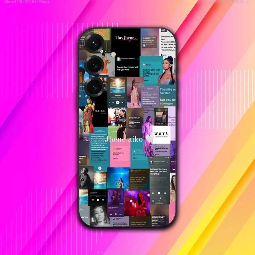 J-Jhene Singer A-Aiko Capa de telefone para Samsung A 73,72,71,53,52,51,41,40,30,22,21,13,12,Nota 20,10,9 Ultra Pro 5G Soft