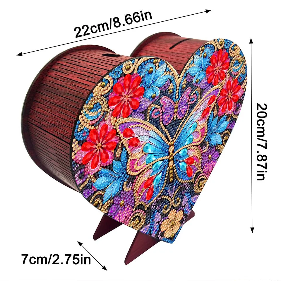Butterfly saving pot Coin bill money box Diamond Painting Kits for Adults gift DIY Crystal Rhinestone Art Craft Decor Supplies
