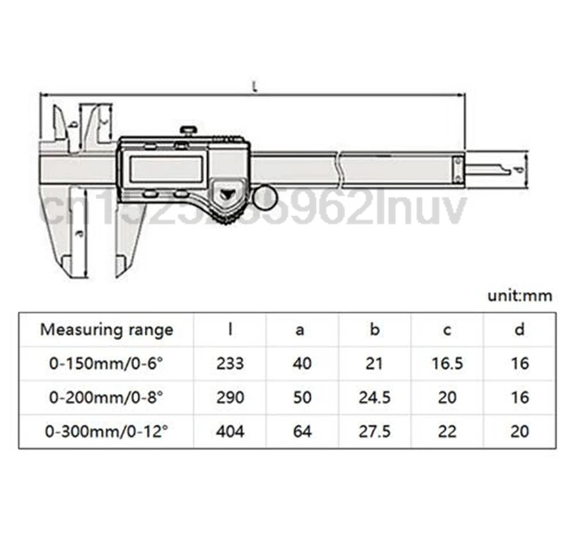 CNC Electronic Caliper Absolute 150mm 300mm Digital Calipers Stainless Steel 8Inch/Metric 8\