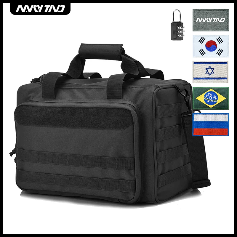 Tactical Range Bag Military Magazine Case Multifunction Accessories Storage Anti Slip Feet Durable Nylon Fabric Large Capacity