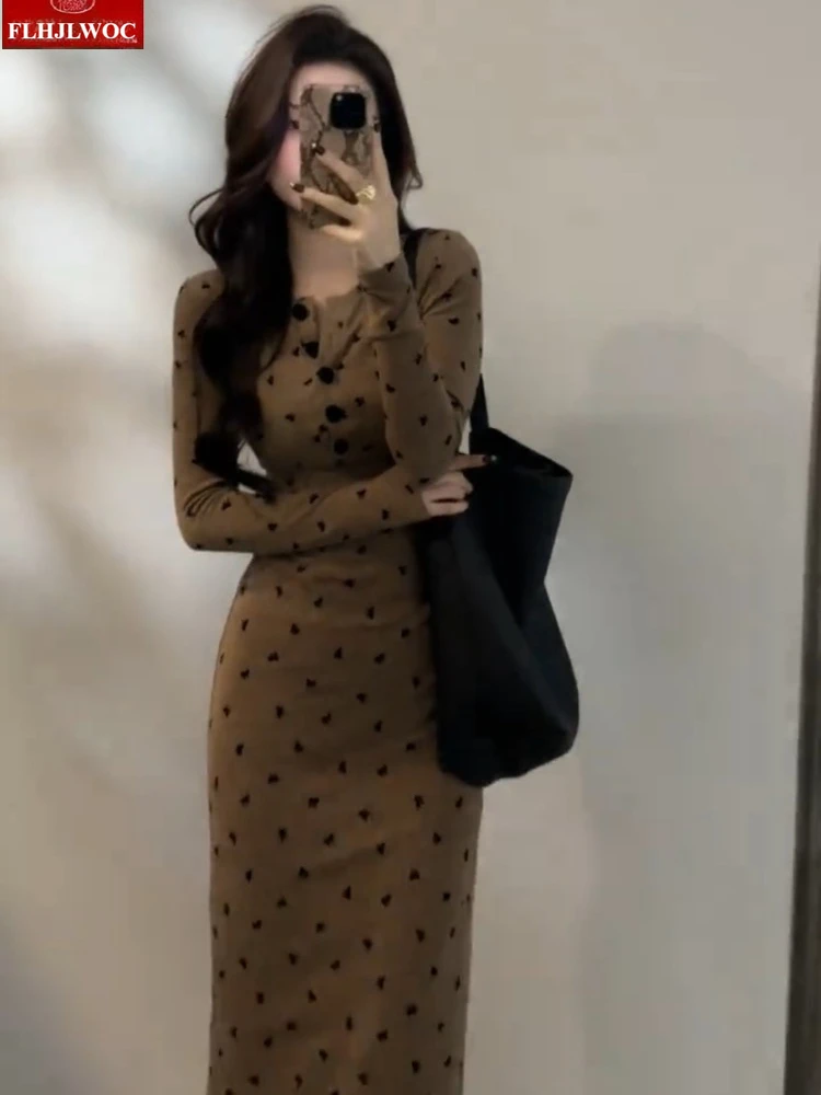 Taste T-Shirt Kleider Neue Mode 2026 Frühling Langarm Casual Chic Koreanischen Stil Französisch Design Bodycon Verband Kleid Vestidos