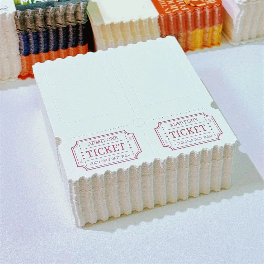 

20Pcs Paper Film Ticket Root Bookmark Collectible Blank Slideshow Transparent Card Peripheral DIY Scrapbooking Ticket Root Frame