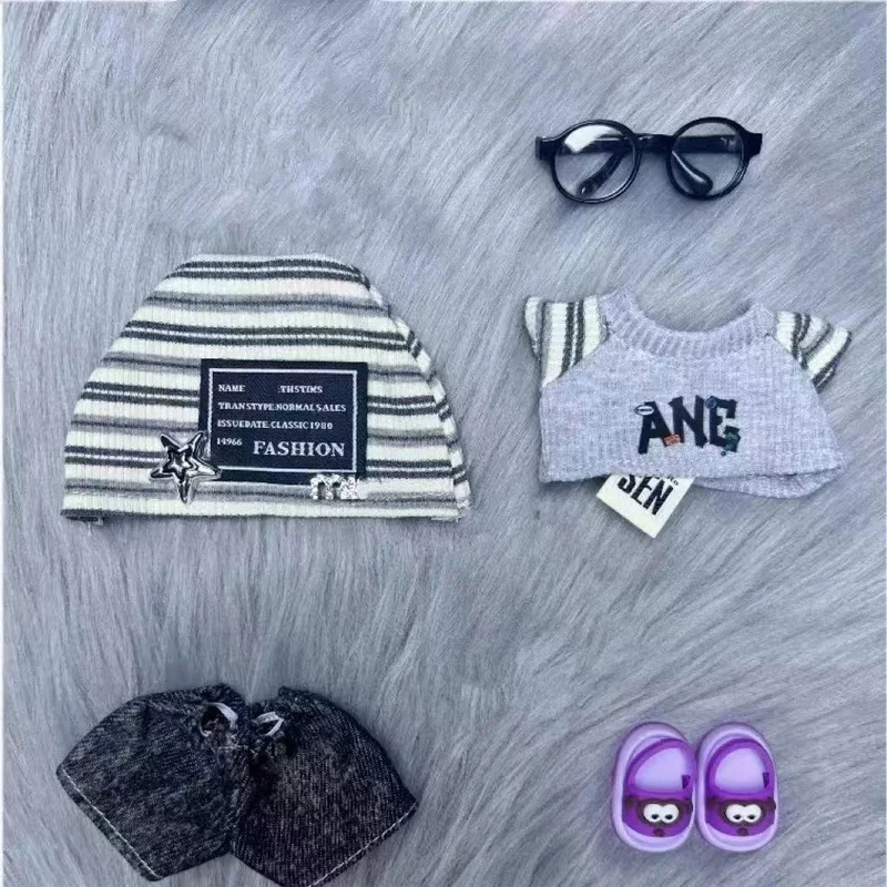 لملابس دمى Labubu مناسبة للأجيال الثانية والثالثة الأمل محظوظ 17 سنتيمتر ملابس دمى الفينيل مجموعة هدايا المهرجان #5