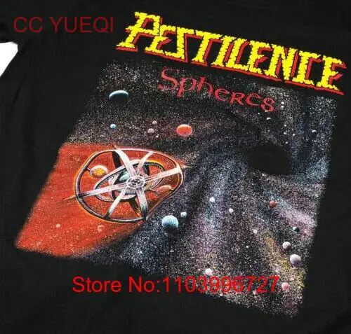 Pestilence Band Spheres Cotton All Size Unisex Black Tee Shirt YA626.webp