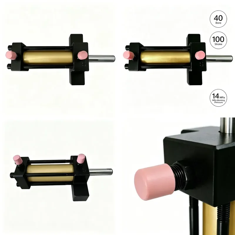 for Convoy Front Flange Mounted Tie Rod Cylinders Customizable Stroke Double Action Heavy Duty Cylinders with 1 Year Warranty