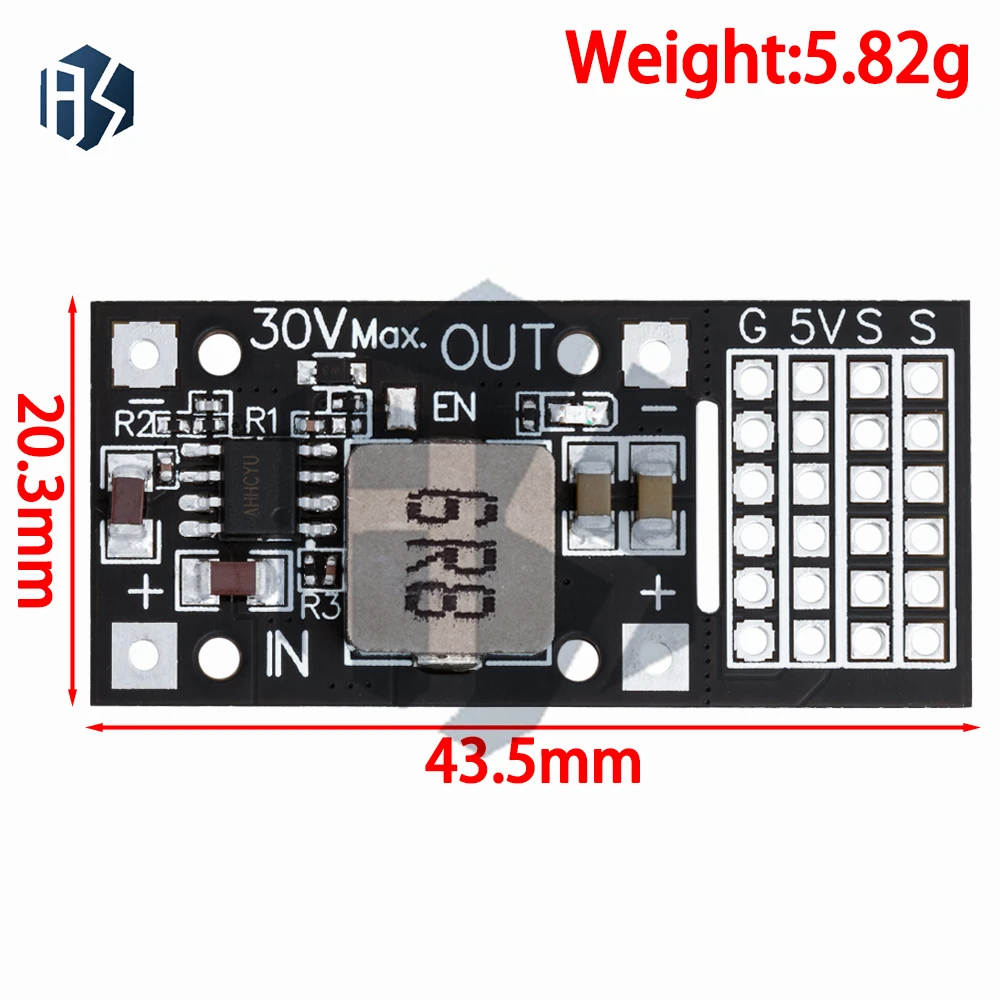 DC-DC MP2482 SY8205 5A DC Step-Down Module 7V-24V to 5V Steering Gear Drive Power Panel For Arduino Raspberry Pi