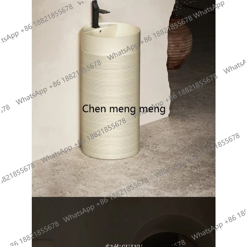 

Ретро колонна, новая китайская колонна для ванной комнаты, умывальник, уличный двор, песчаный ветер, пол