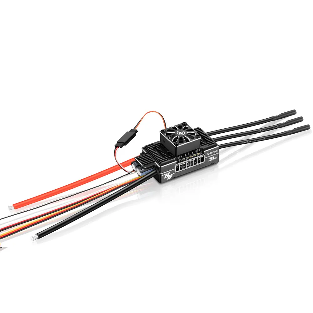 Hobbywing Platinum V5 ESC 80A/120A/150A 3-8S Switchable BEC Brushless Speed Control for RC Helicopter Fixed Wing Plane