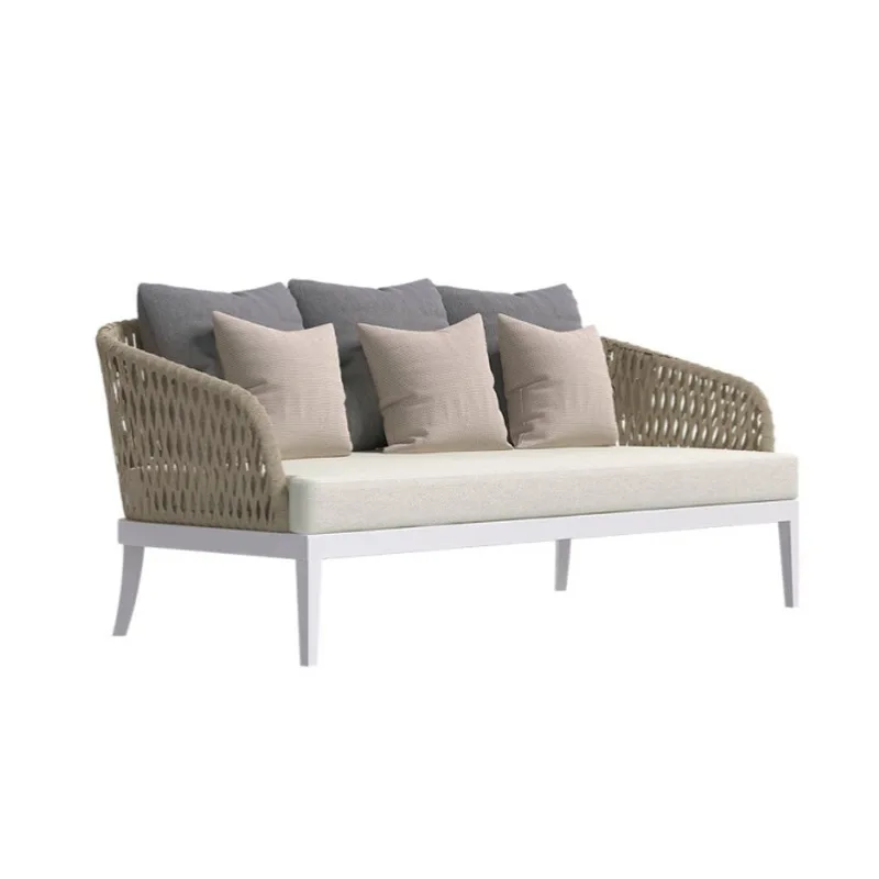 

Outdoor sofa courtyard balcony villa terrace sofa coffee table combination rattan furniture negotiation guest office