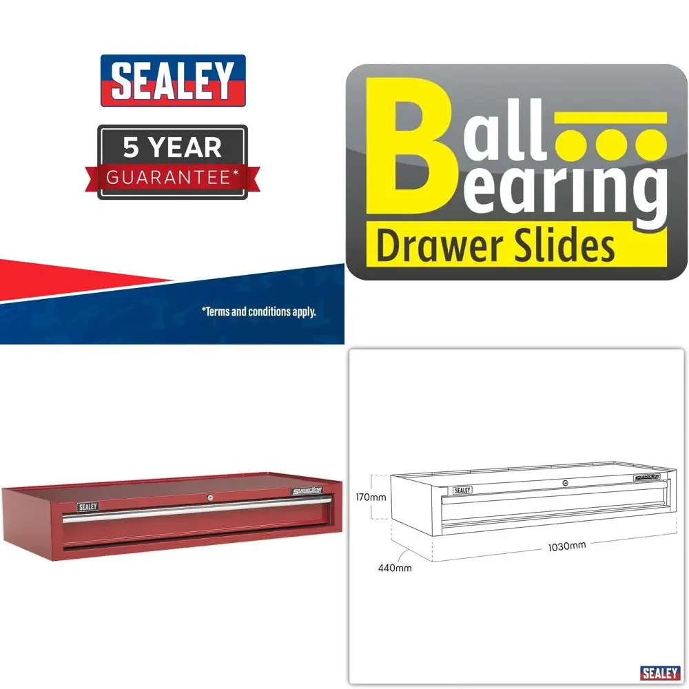 

Сверхмощный красный сундук с направляющими для шарикоподшипников — дополнительно AP41119