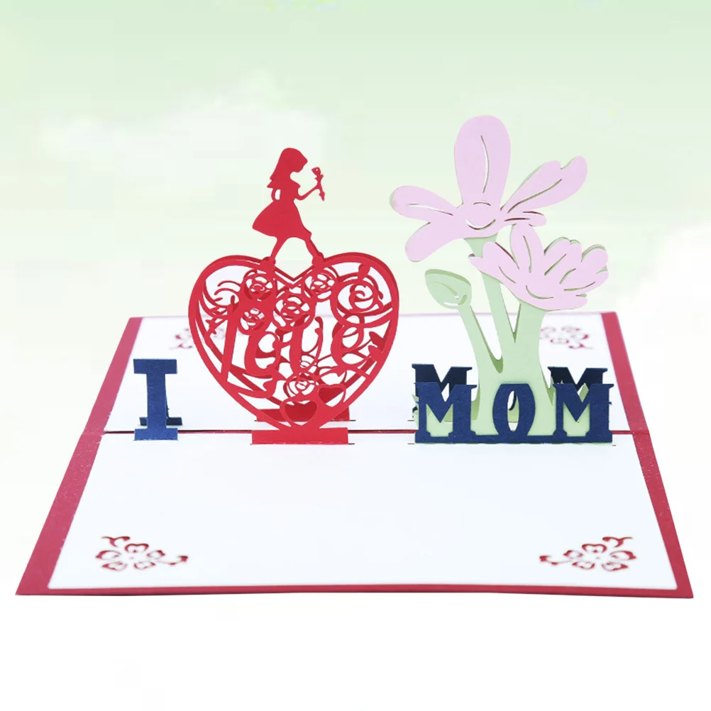 

mother's day greeting card greeting for mom Mother's Day card 3D greeting card up cards