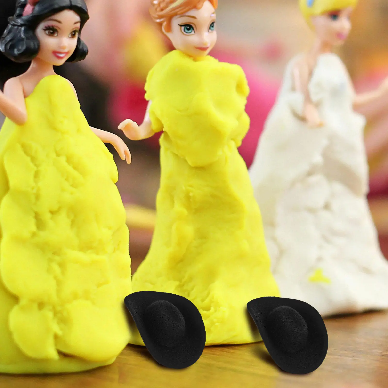 

10 шт. миниатюрных ковбойских шляпок из ЭВА для вечеринок в стиле вестерн, декоративные шляпки для кукольных домиков, поделок, рукоделия, миниатюрные шляпки для творчества