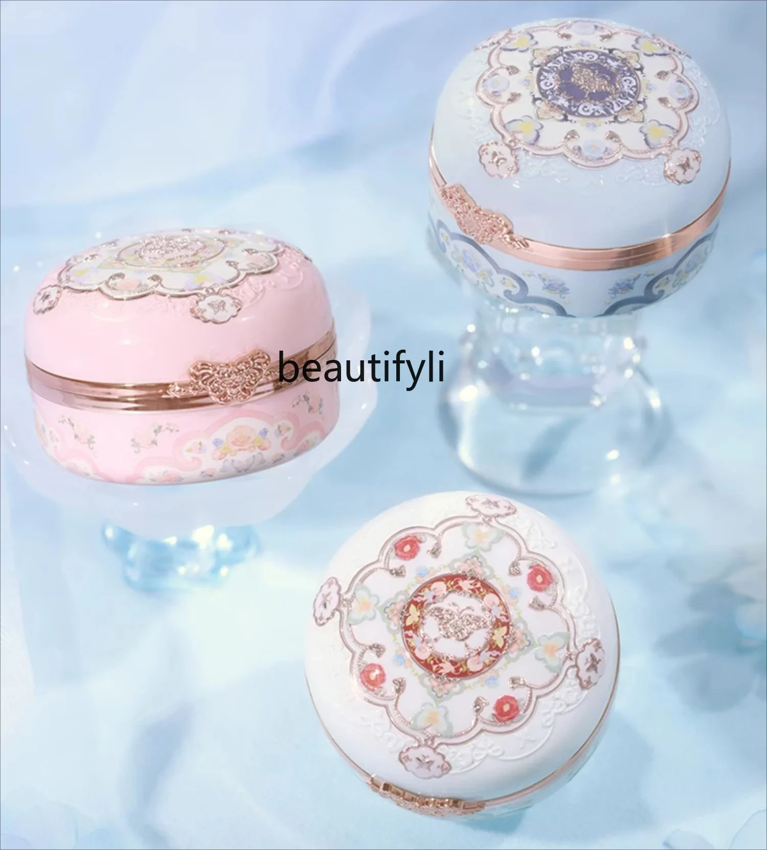 [New Product] Flower Knowledge Butterfly Cloud Shoulder Rouge Box Two-color Blush Brightens Expansion Ambient Color