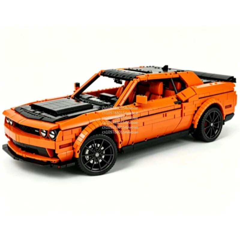 NEW Challenger SRT Hellcat MOC 4712PCS Building Blocks American Muscle Car Model DIY Assembly Bricks Collection Toy For Adult
