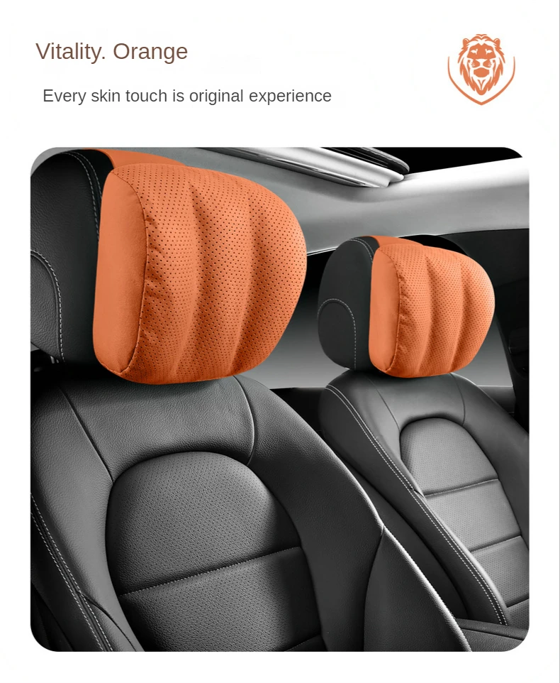 Auto-Kopfstütze Nackenkissen Memory-Schaum-Kissen Kopfstütze Nackenstütze Weich Universal für Autos Reisen Alle Jahreszeiten – Detail 6