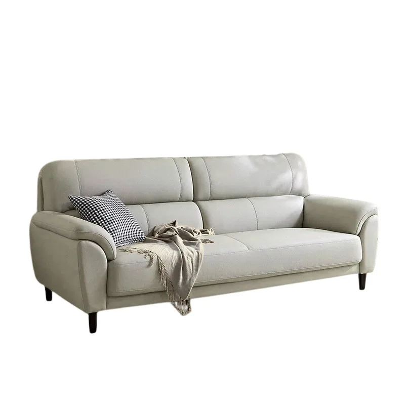 

Leather sofa, small apartment, living room, bed and breakfast, modern, double, leather, small sofa combination