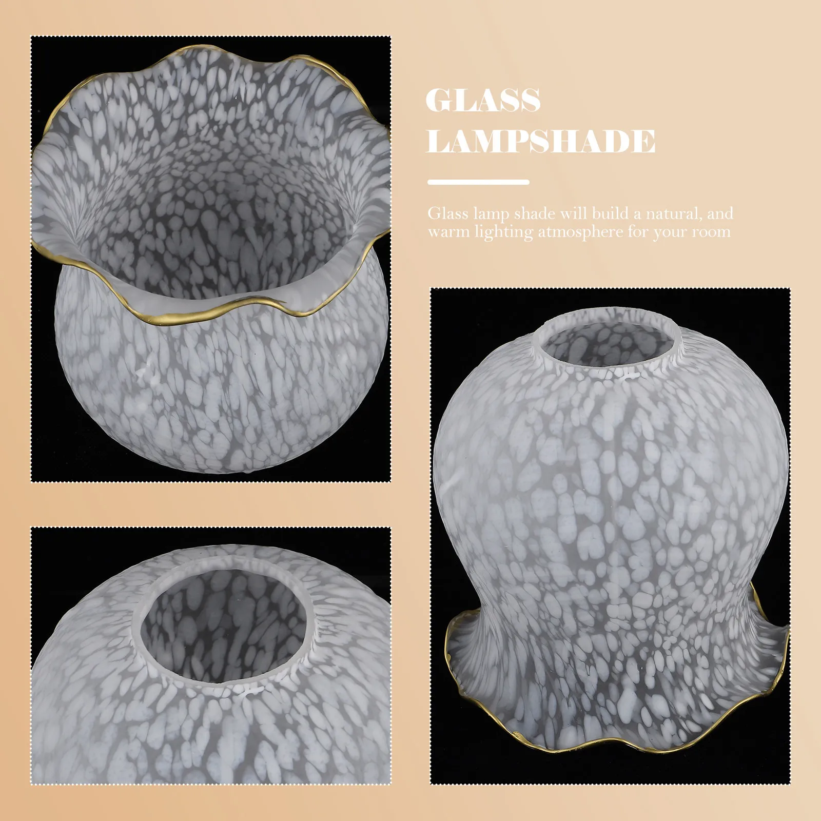 

Glass Lampshade for Ceiling Lamp Chandelier Home Decor Modern Light Cover Simple Art Design Soft Lighting Solution