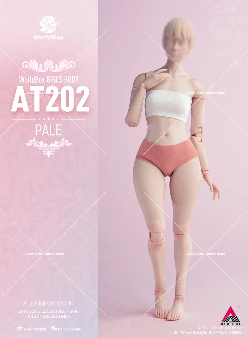 Corps De Poupée 1/6 Sans Couture AMITD AT202 – 30,5 Cm, Jambes Fortes, Teinte Suntan – 28 Articulations – 5 Paires De Mains