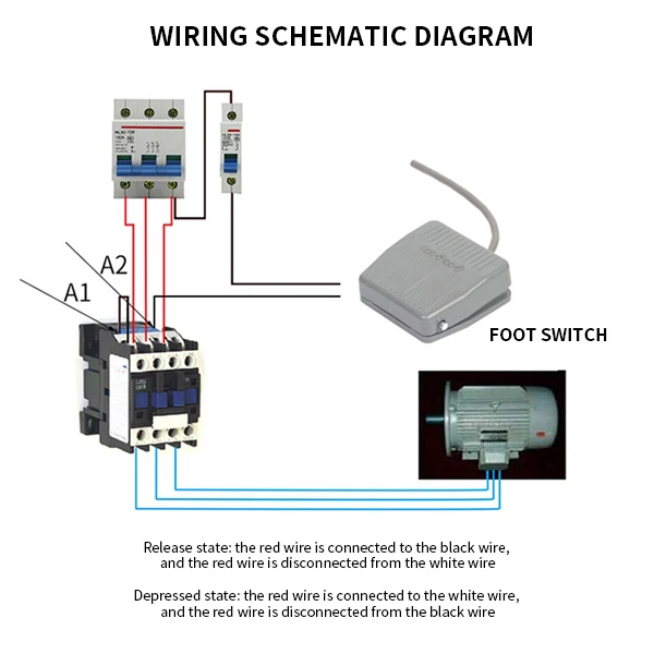 Interruptor eléctrico de Control de pie, TFS-201