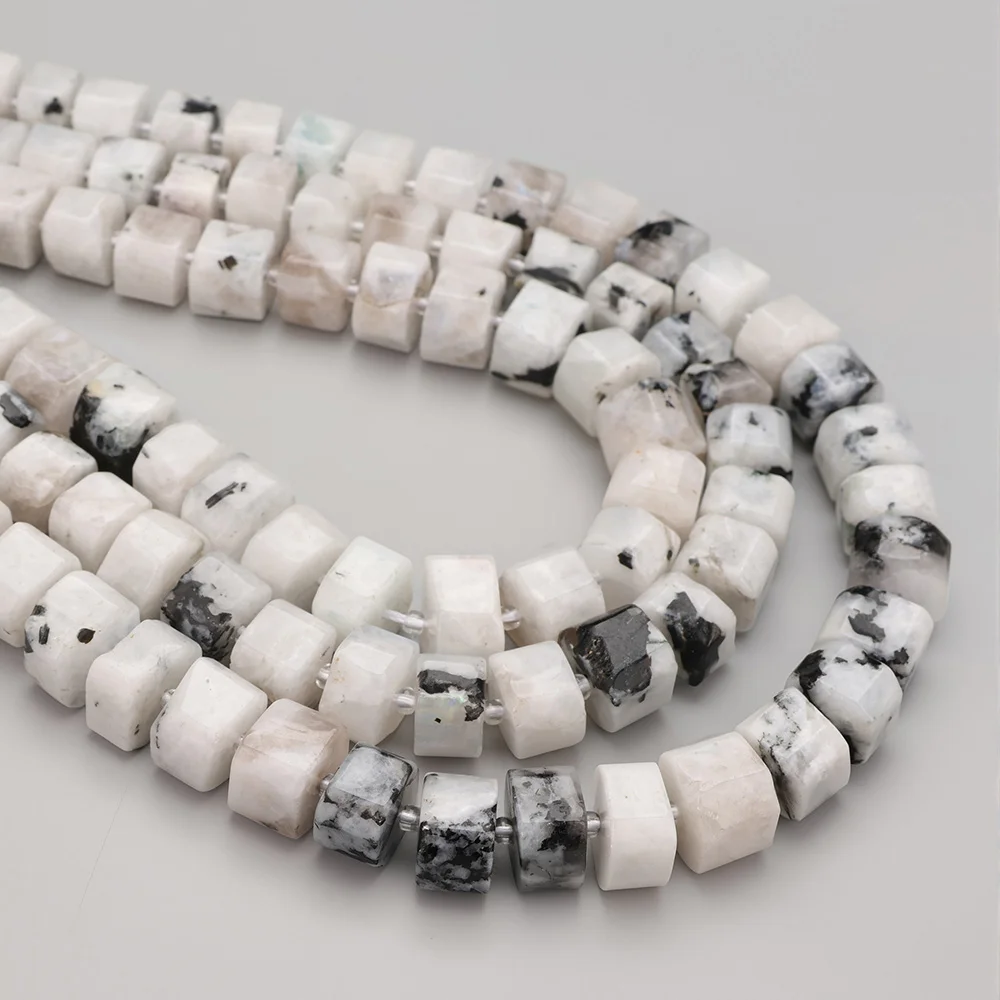 Gemischte Naturstein Facettierte Würfelperlen Rhodonit Amazonit Achat Amethyst Quarz Lose Abstandsperlen DIY Schmuckherstellung Zubehör – Detail 10