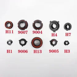 1 Pair Car LED headlights Adapter Holder Base for H7 H4 H3 H1 H11 H13 H16 9004 9005 HB3 9006 HB4 9007 Headlamp Retainer Socket