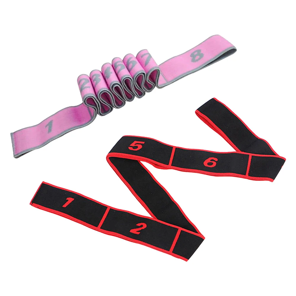 

2pcs Yoga Stretch Bands Premium Elastic Resistance Bands For Fitness Exercise Bodybuilding Stretching Workout Equipment Portable