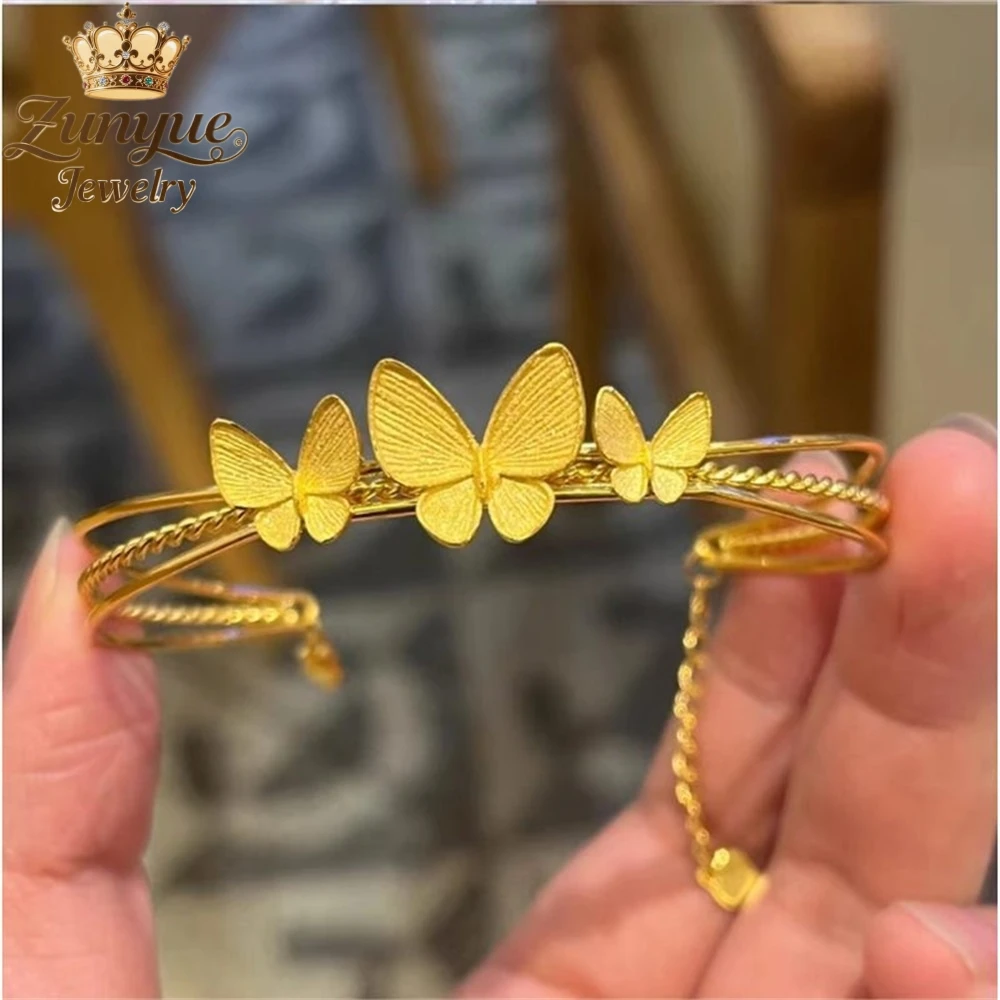 

Sand Gold Butterfly Bracelet Luxury Quality Jewelry Handicraft Best Selling Fashion Jewelry Exquisite Elegant Popular Charms