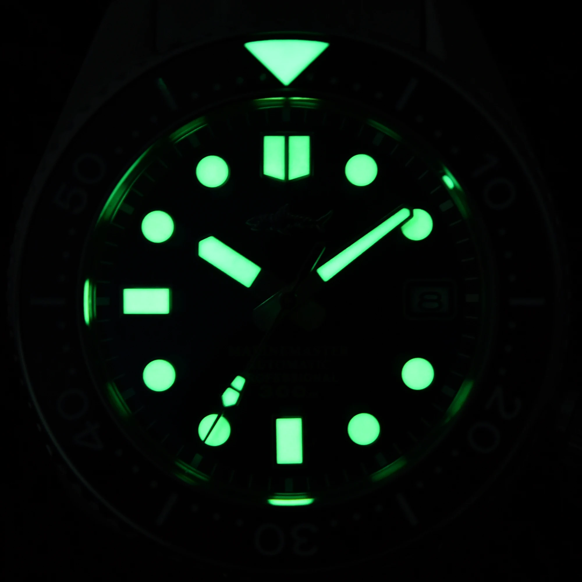 Heimdallr Watch For Men MM300 Sumo SBDX 300M Waterproof Sapphire Crystal Glass C3 Luminous Green Dial NH35 Automatic Movement