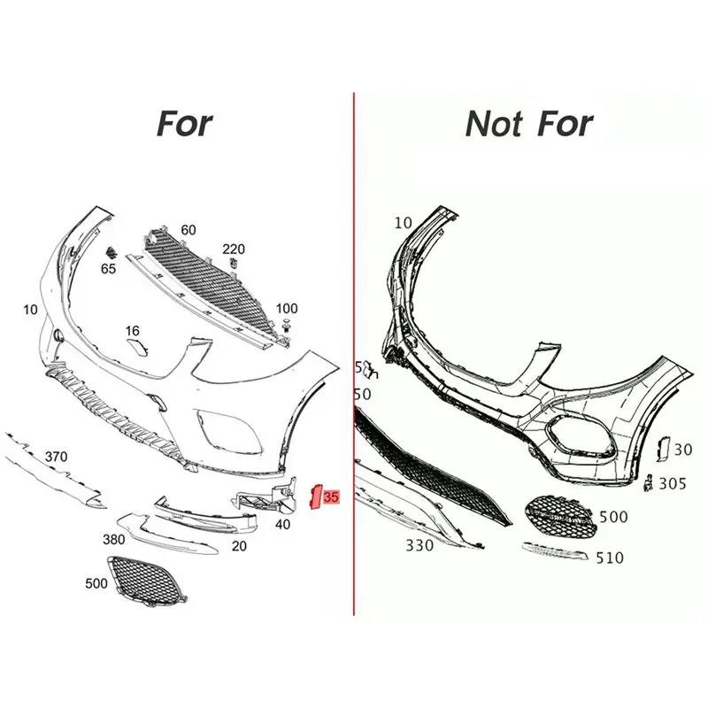 Superior-1 Pair LH+RH Front Wheel Trim Cap Cover For Mercedes Benz C292 GLE Coupe 2016-2019 A2928851500 A2928851600