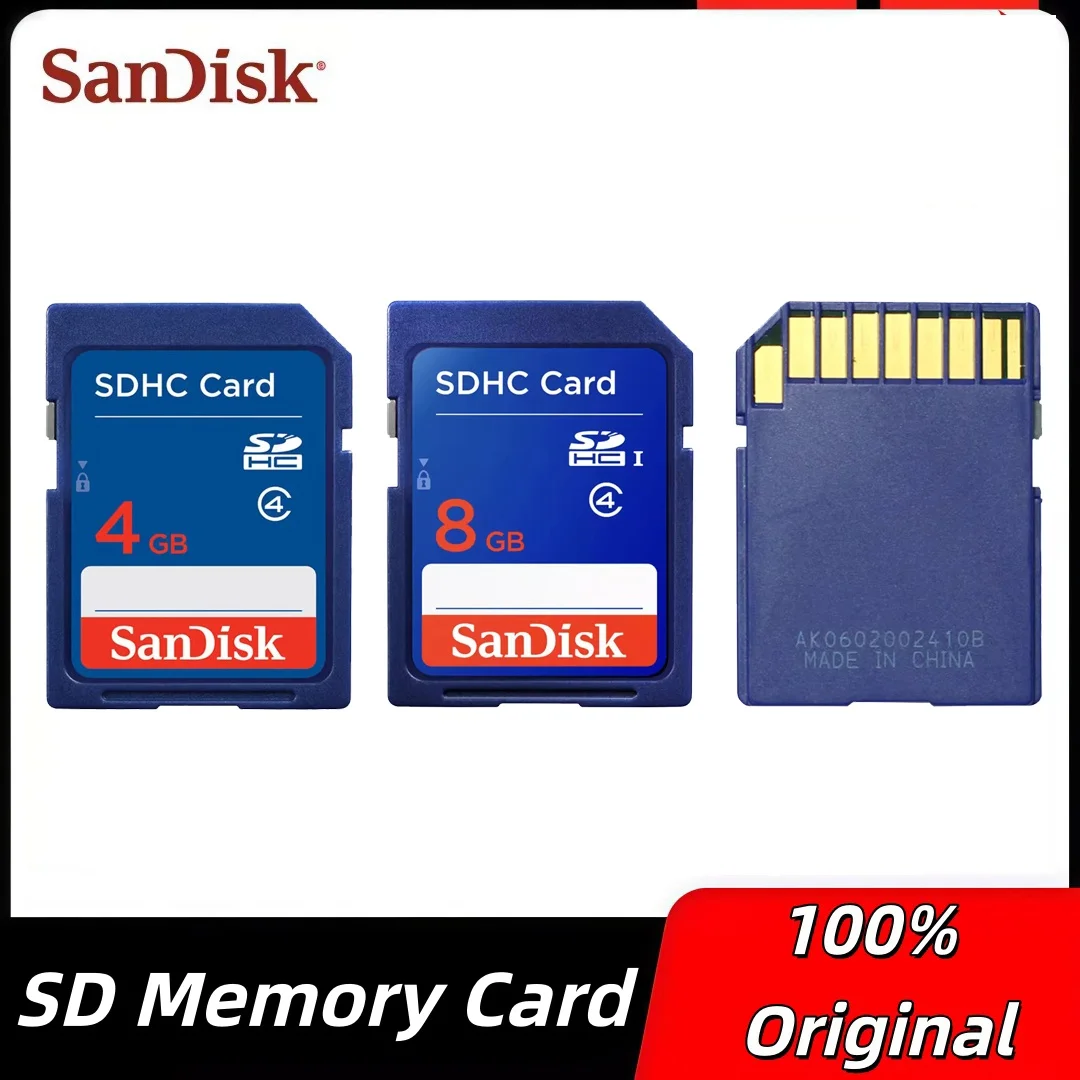 

Карта памяти Sandisk SD 8 ГБ 4 ГБ SDHC для камер Canon, Panasonic, цифровых 3D-принтеров, ЧПУ