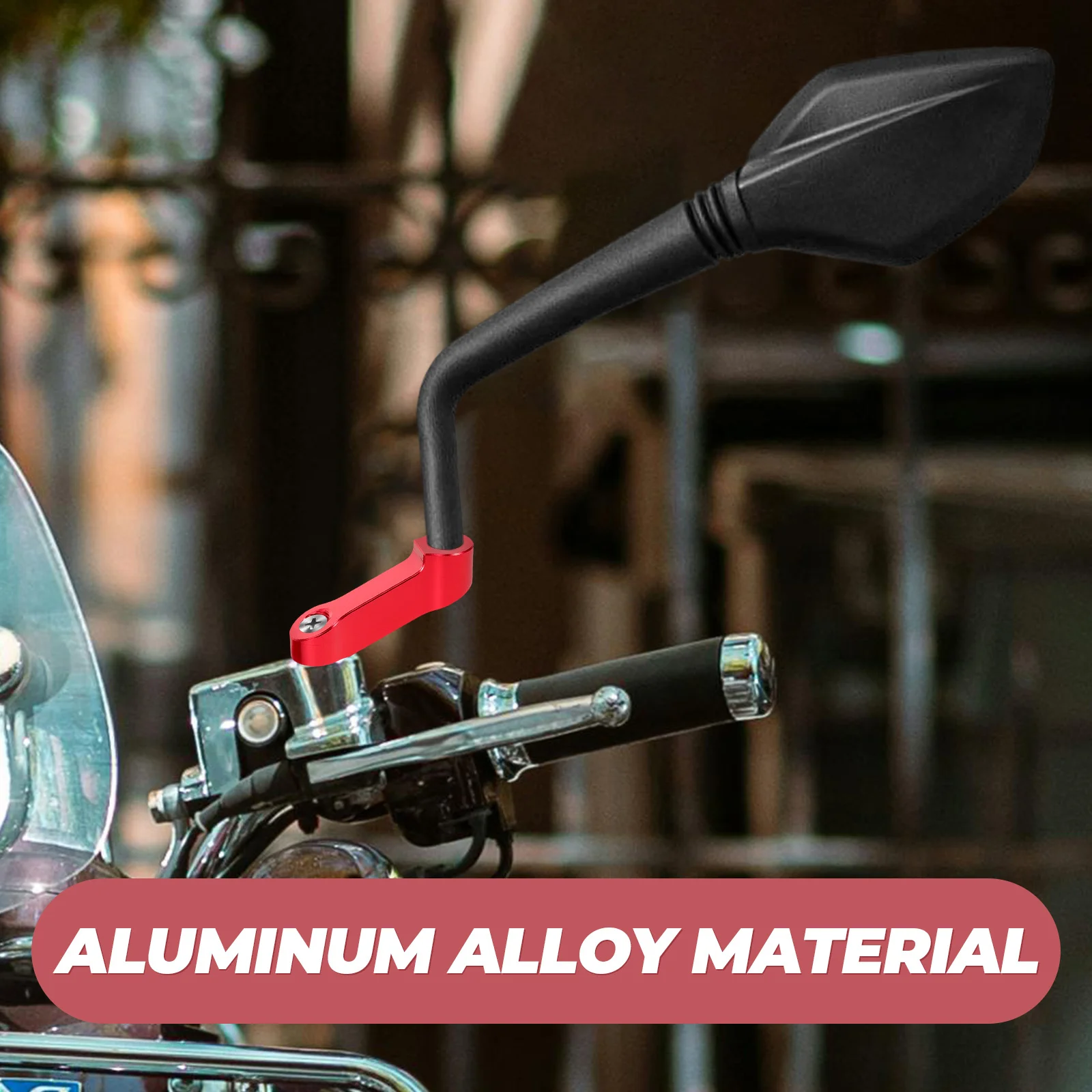 

2Pcs Motorcycle Mirror Extenders Aluminum Alloy Wide View Safety Stylish Color Perfect Fit Motorcycle Mirror Extenders