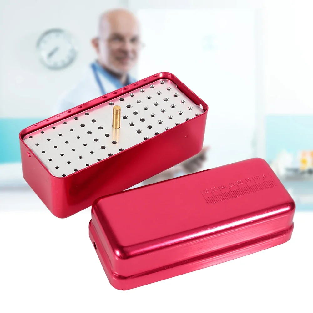 72 Holes Aluminium Alloy Sterilizer Case Dental Use Holder Disinfection Box