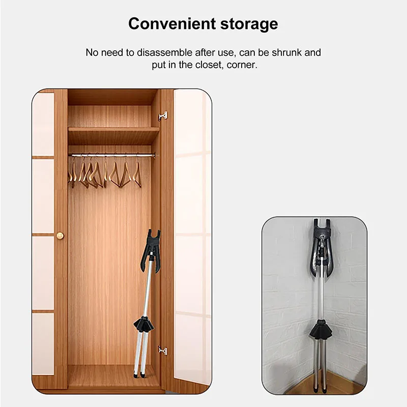 160Cm Adjustable Clothes Steamer Rack Telescopic Vertical Fabric Hanging And Ironing Standing Handheld Steam Ironing Bracket