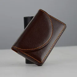 PU Leather Business Card Holder Professional Men's Credit Card Case With Magnetic Shut RFID Large Capacity Wallet 96*65mm