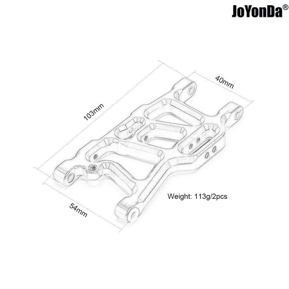 2 brazos de suspensión inferiores traseros AR 330372   Piezas de mejora para coche RC ARRMA 1/10 SENTON # AR-AR-AR 102673 # AR-AR-AR 102654 # AR-AR-AR 106007