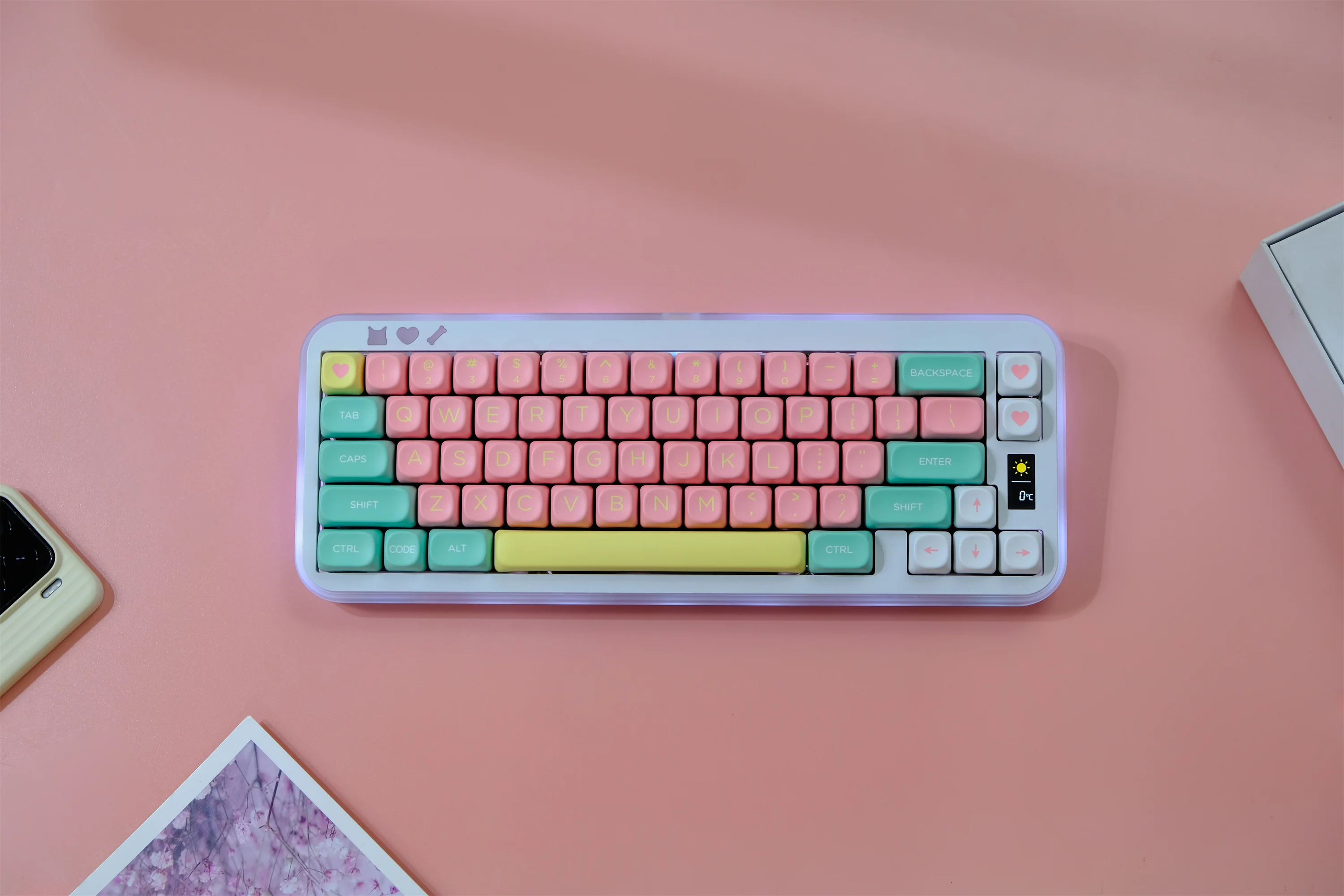 Lollipops 132 Keys Keycaps Set PBT Material MOA Profile DYE-SUB Wooting Personalized For CHERRY MX Switch Mechanical Keyboard