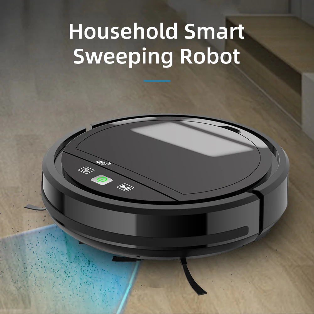 Smart Sweeper Household 3 In 1 Cleaning Vacuum Cleaner APP Remote Control 2500PA Super Suction 2500mAh Sweeping Robot